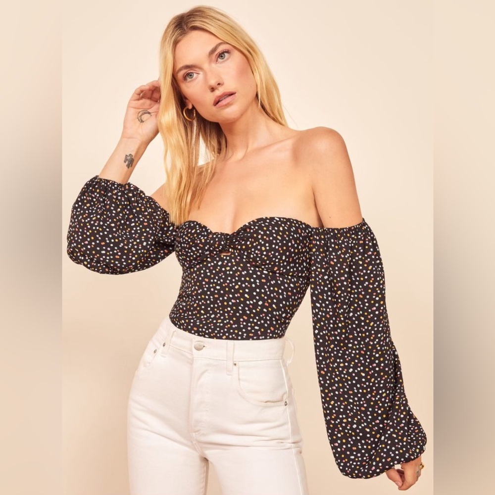 NWT Reformation Simi Top Confetti Size 4